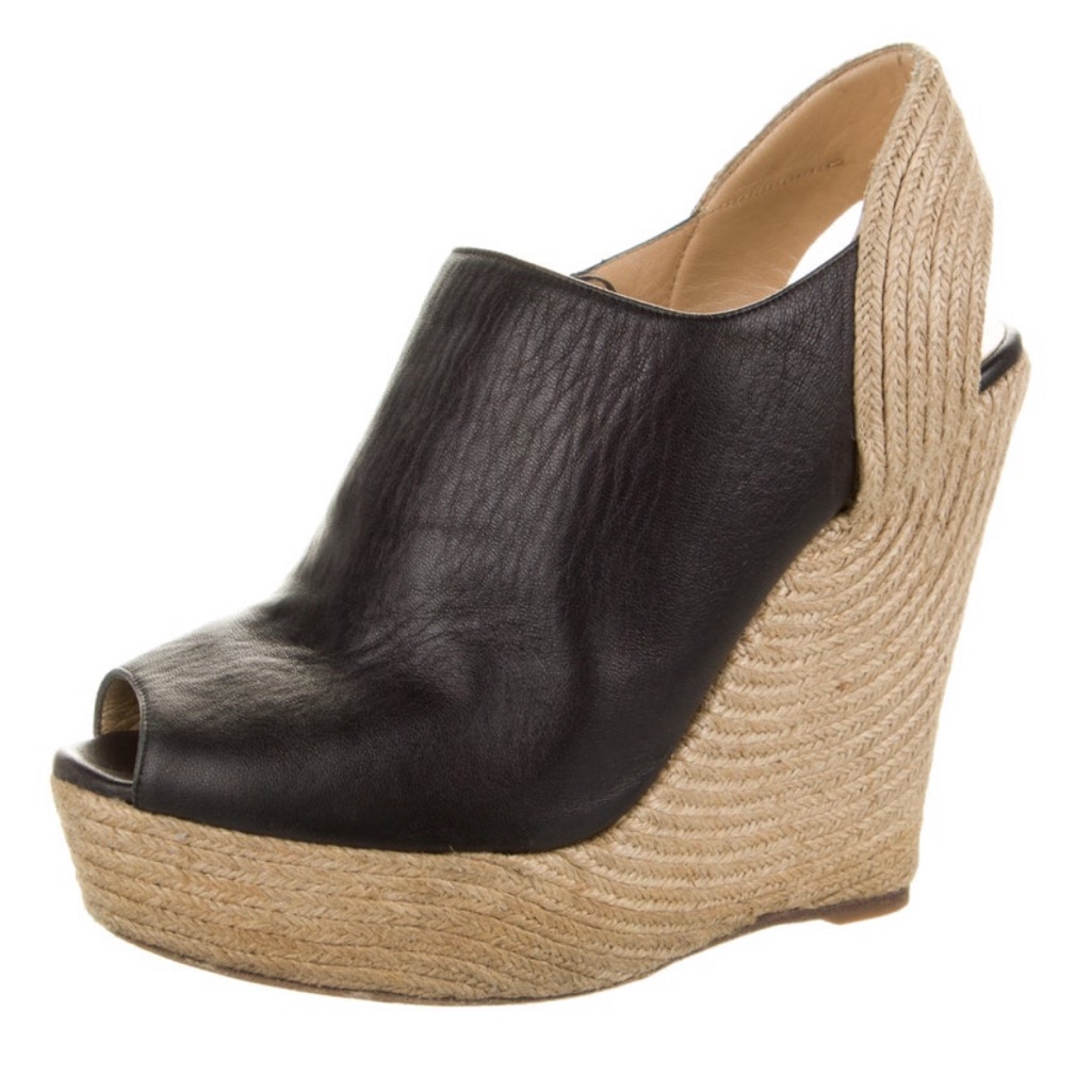 Gucci Leather Wedges